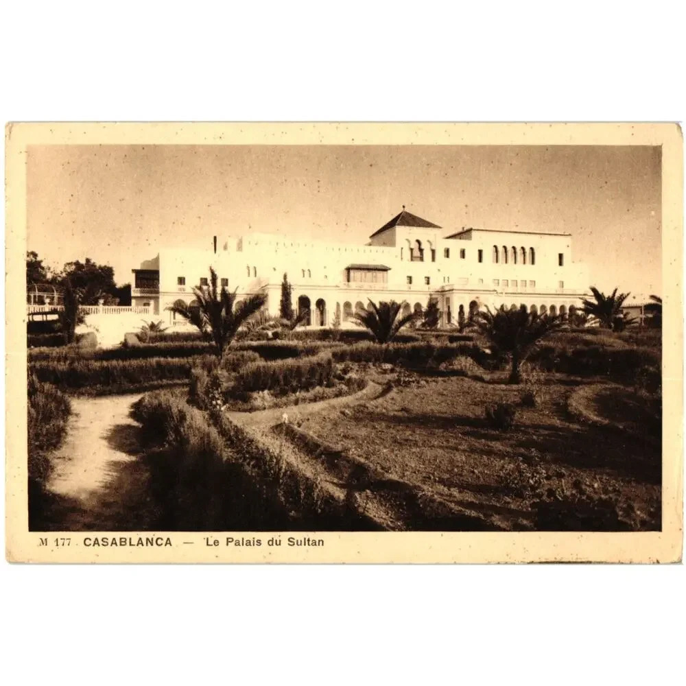 M 177 CASABLANCA Le Palais du Sultan Postcard